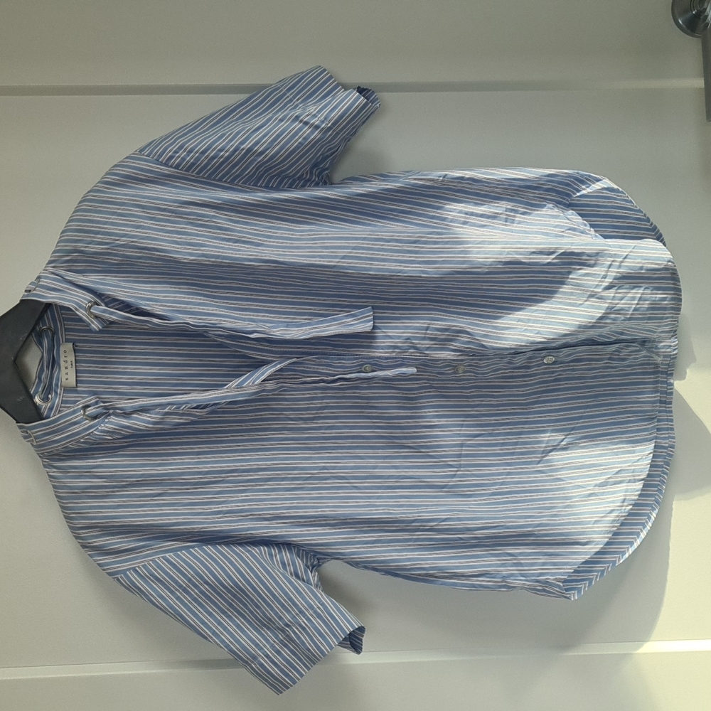 Sandro blue stripes shirt